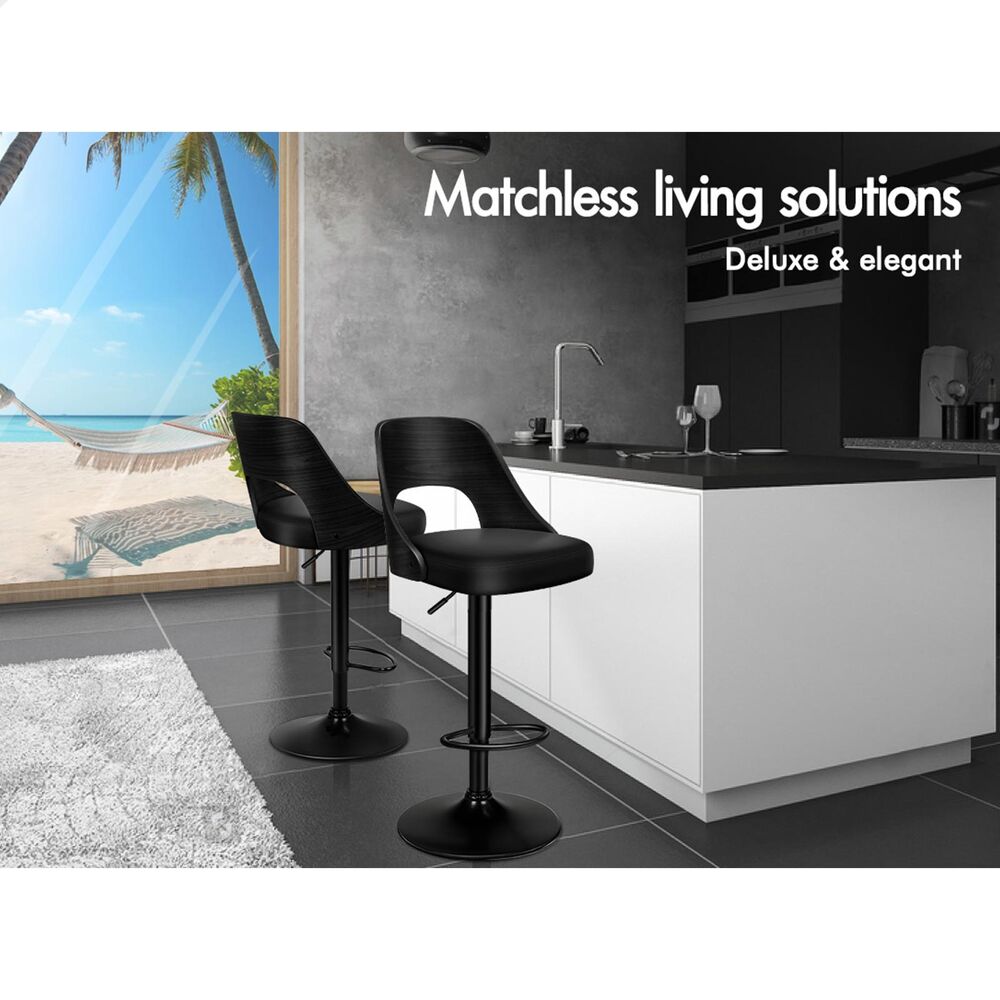 ALFORDSON Bar Stools Kitchen Swivel Dining Chairs Gas Lift Leather/Fabric - Picture 1,007 of 1,456