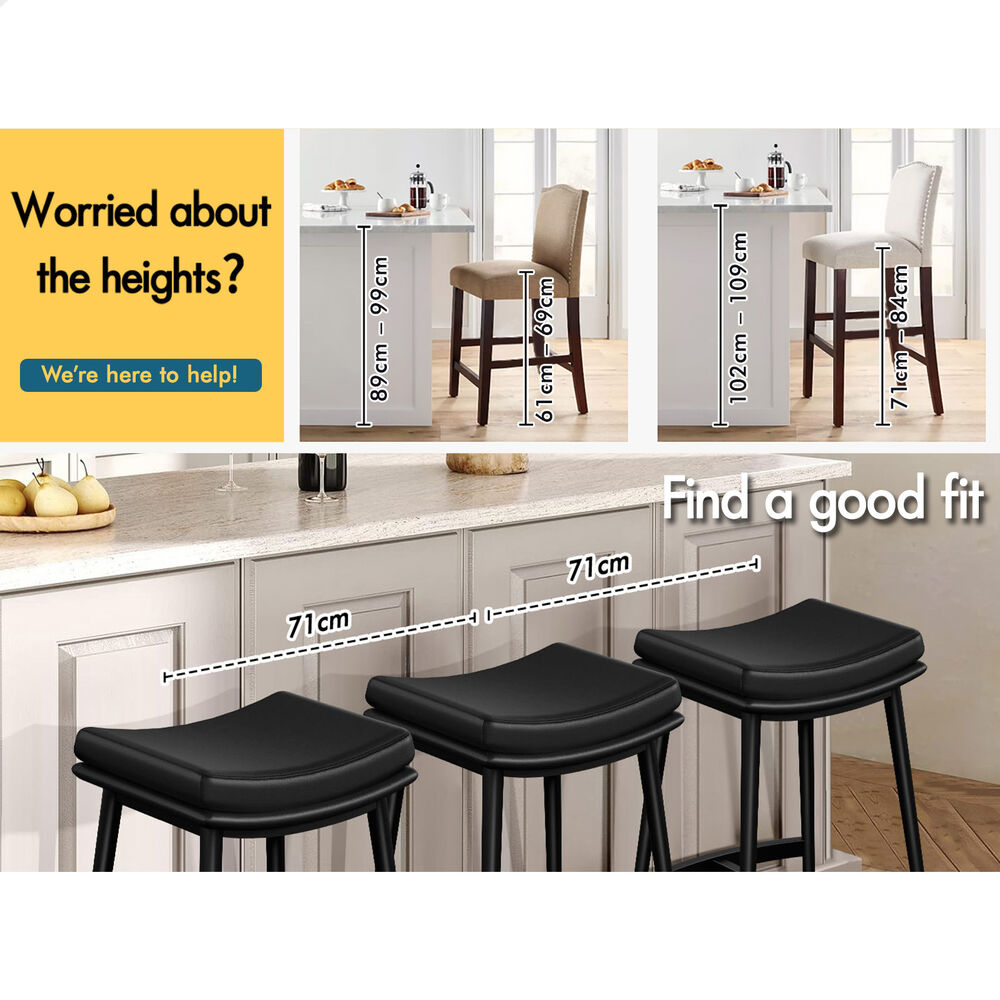 ALFORDSON Bar Stools Kitchen Swivel Gas Lift Wooden Dining Chairs x1/x2/x4 - Picture 1,191 of 1,284