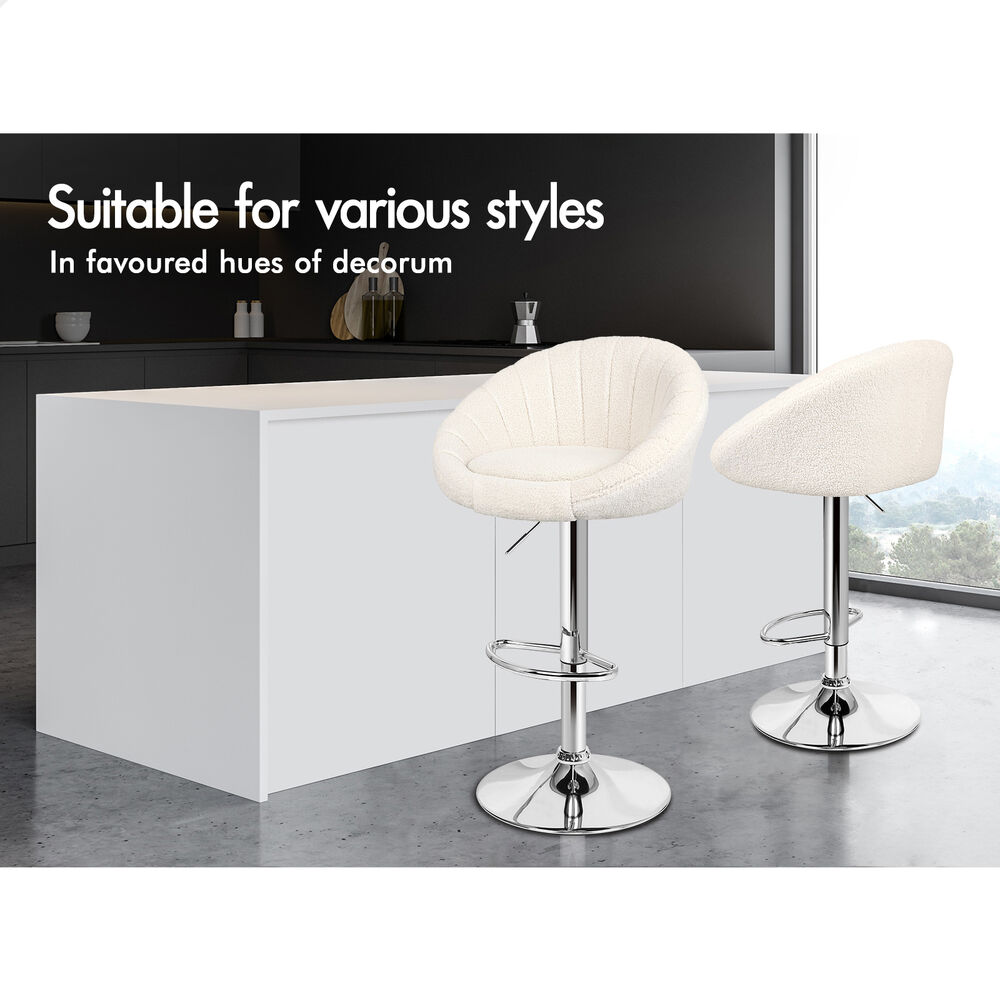 ALFORDSON Bar Stools Kitchen Swivel Dining Chairs Gas Lift Leather/Fabric - Picture 113 of 1,456