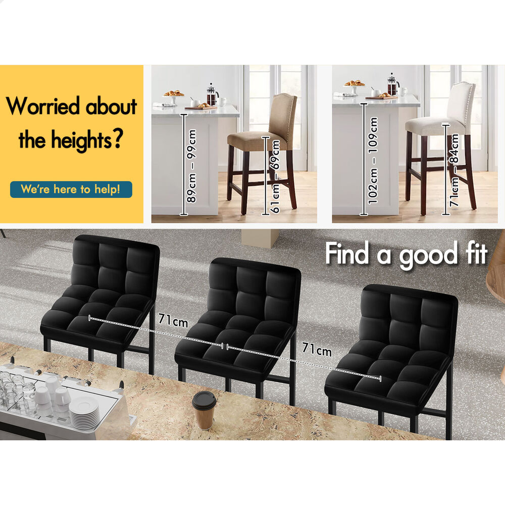 ALFORDSON Bar Stools Kitchen Swivel Gas Lift Wooden Dining Chairs x1/x2/x4 - Picture 1,263 of 1,284