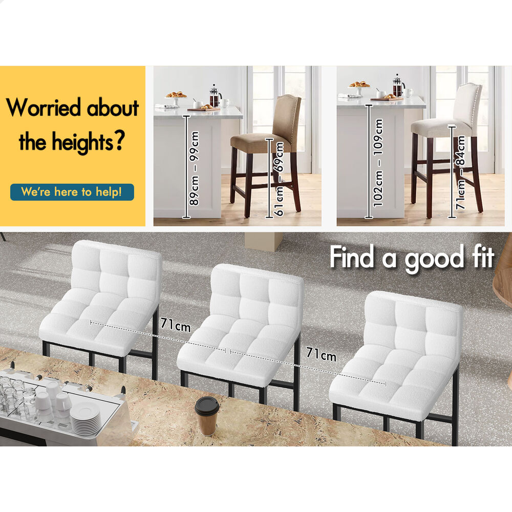 ALFORDSON Bar Stools Kitchen Swivel Gas Lift Wooden Dining Chairs x1/x2/x4 - Picture 1,275 of 1,284