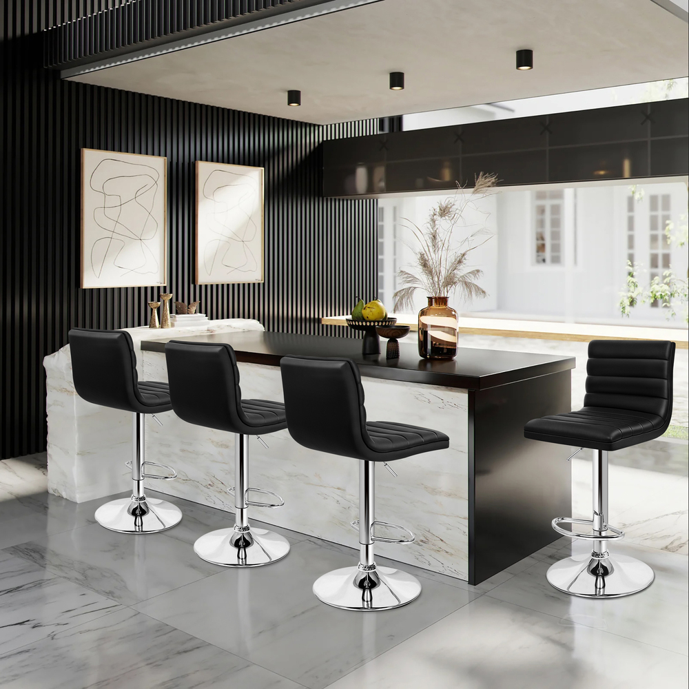 ALFORDSON Bar Stools Kitchen Swivel Dining Chairs Gas Lift Leather/Fabric - Picture 273 of 1,456