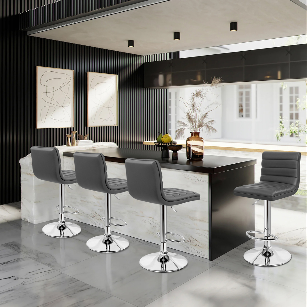 ALFORDSON Bar Stools Kitchen Swivel Dining Chairs Gas Lift Leather/Fabric - Picture 293 of 1,456