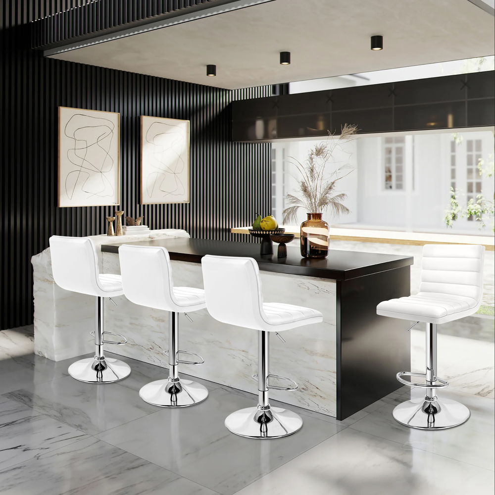 ALFORDSON Bar Stools Kitchen Swivel Dining Chairs Gas Lift Leather/Fabric - Picture 313 of 1,456