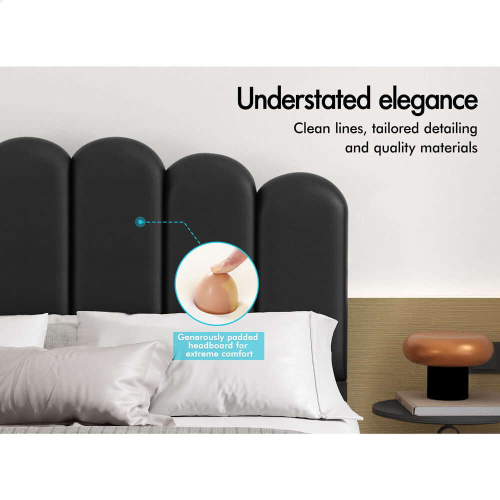 ALFORDSON Bed Frame Queen Double King Single Mattress Base Leather Fabric - Picture 224 of 245