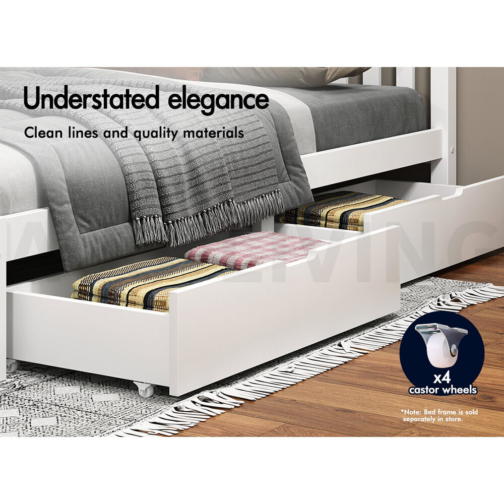 ALFORDSON Bed Frame Queen Double King Single Size Wooden Mattress Base Arne - Picture 56 of 61