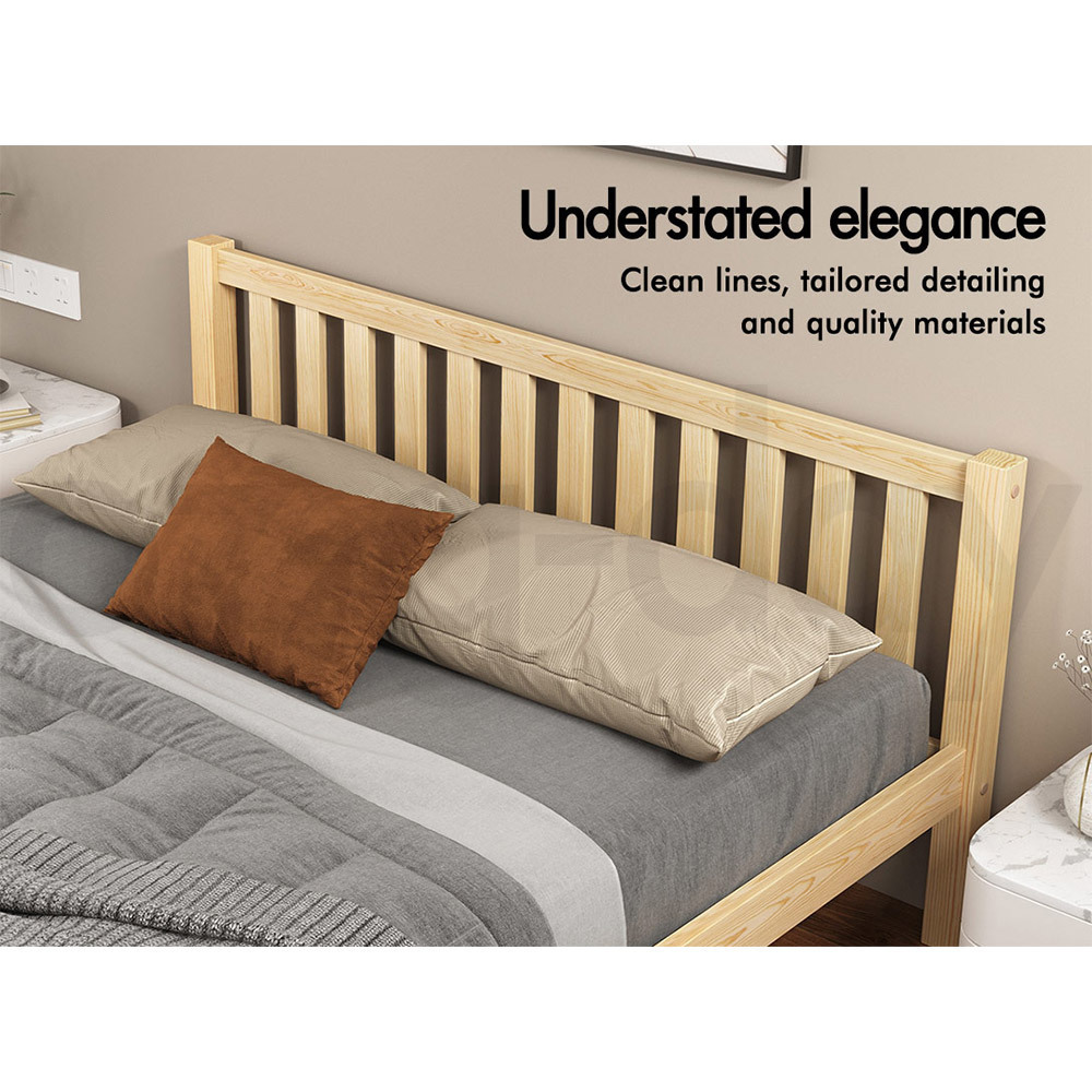 ALFORDSON Bed Frame Queen Double King Single Size Wooden Mattress Base Fenella - Picture 119 of 146