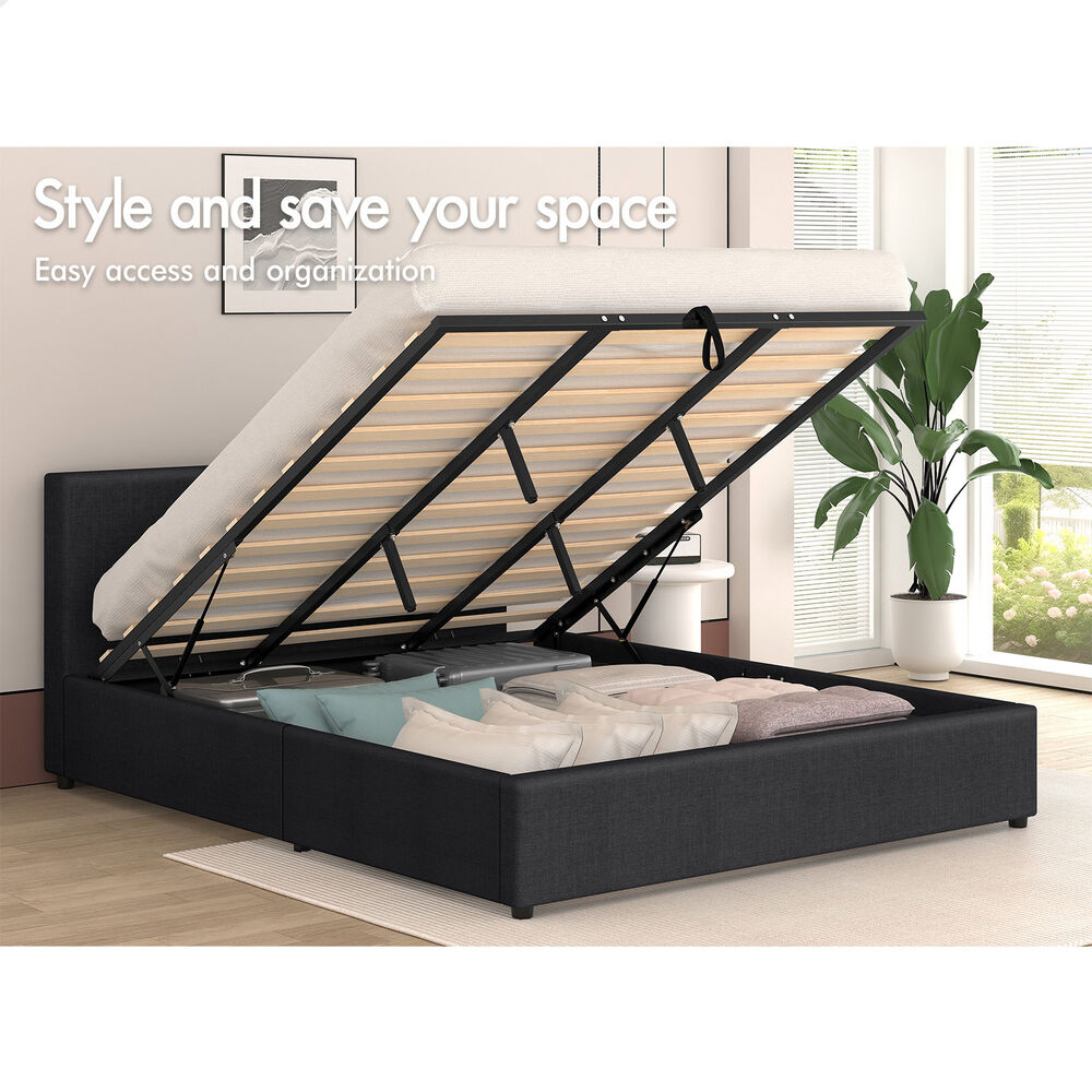 ALFORDSON Bed Frame Queen Double King Single Gas Lift Storage Mattress Base - Picture 81 of 306