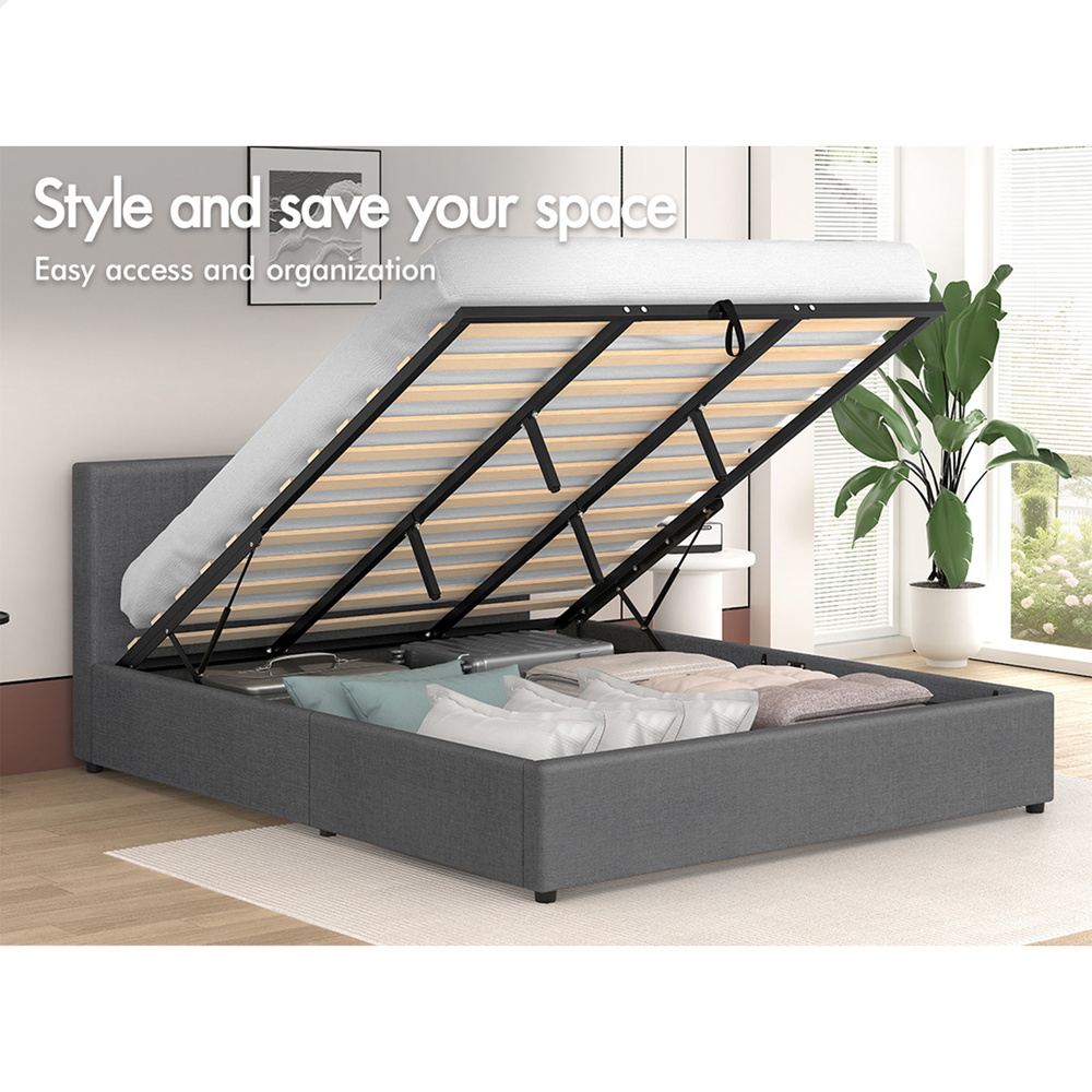 ALFORDSON Bed Frame Queen Double King Single Gas Lift Storage Mattress Base - Picture 93 of 306