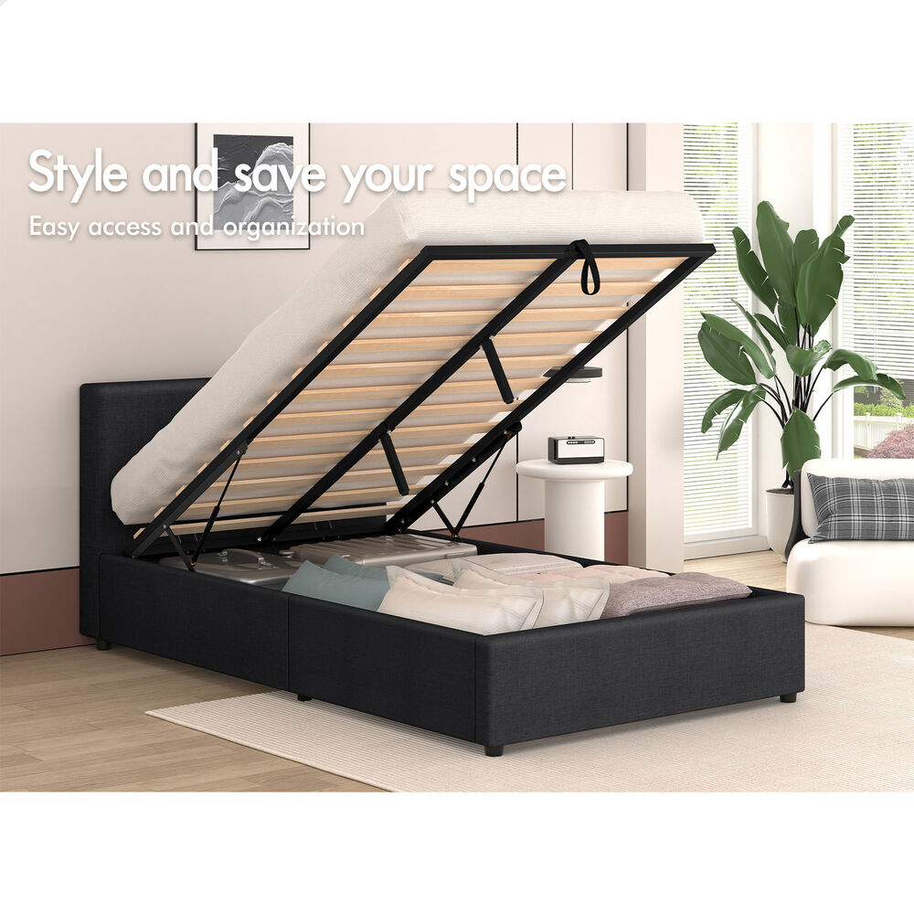 ALFORDSON Bed Frame Queen Double King Single Gas Lift Storage Mattress Base - Picture 141 of 306