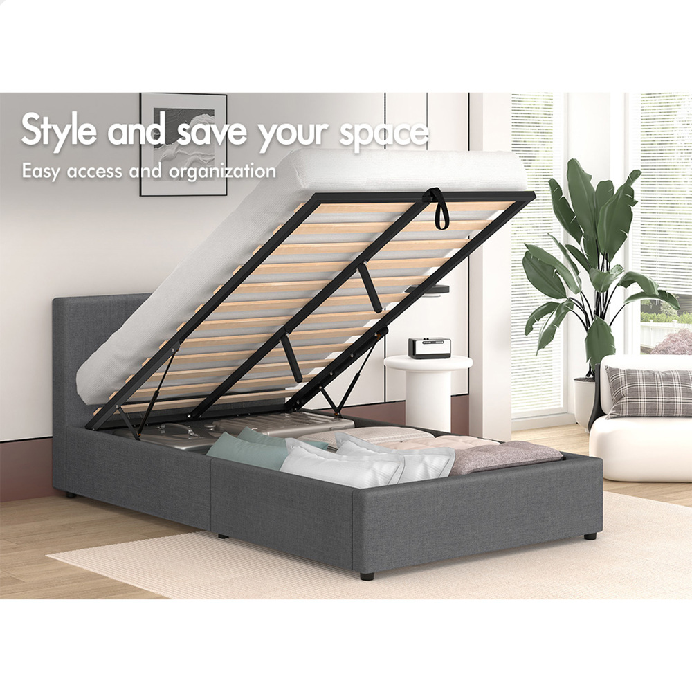 ALFORDSON Bed Frame Queen Double King Single Gas Lift Storage Mattress Base - Picture 153 of 306