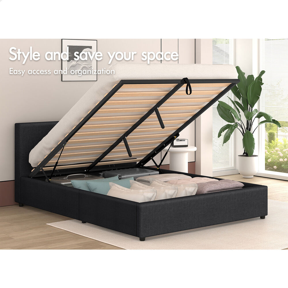ALFORDSON Bed Frame Queen Double King Single Gas Lift Storage Mattress Base - Picture 201 of 306
