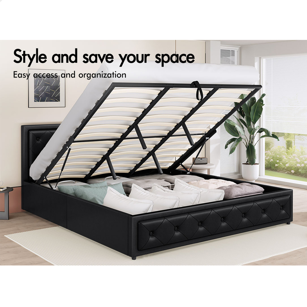 ALFORDSON Bed Frame Queen Double King Single Full Size Gas Lift Storage Base - Picture 76 of 193