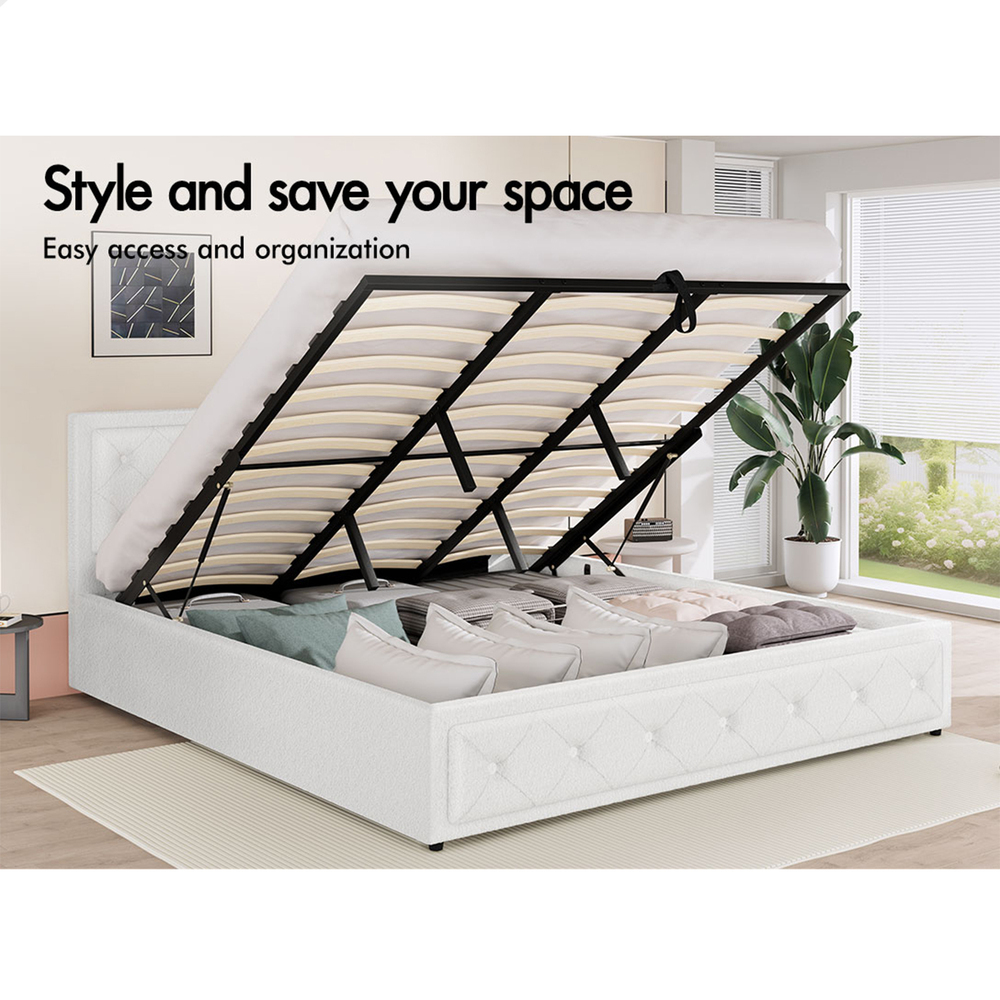 ALFORDSON Bed Frame Queen Double King Single Full Size Gas Lift Storage Base - Picture 52 of 193