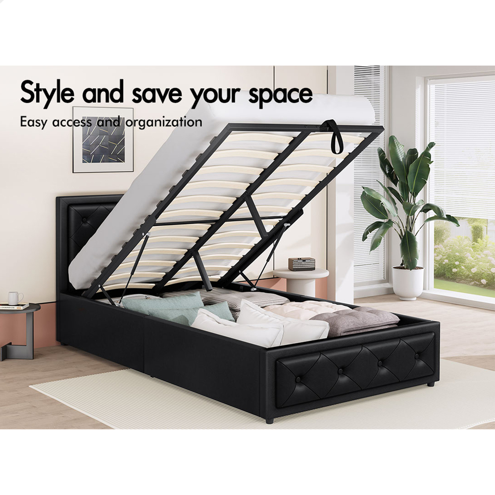ALFORDSON Bed Frame Queen Double King Single Full Size Gas Lift Storage Base - Picture 124 of 193