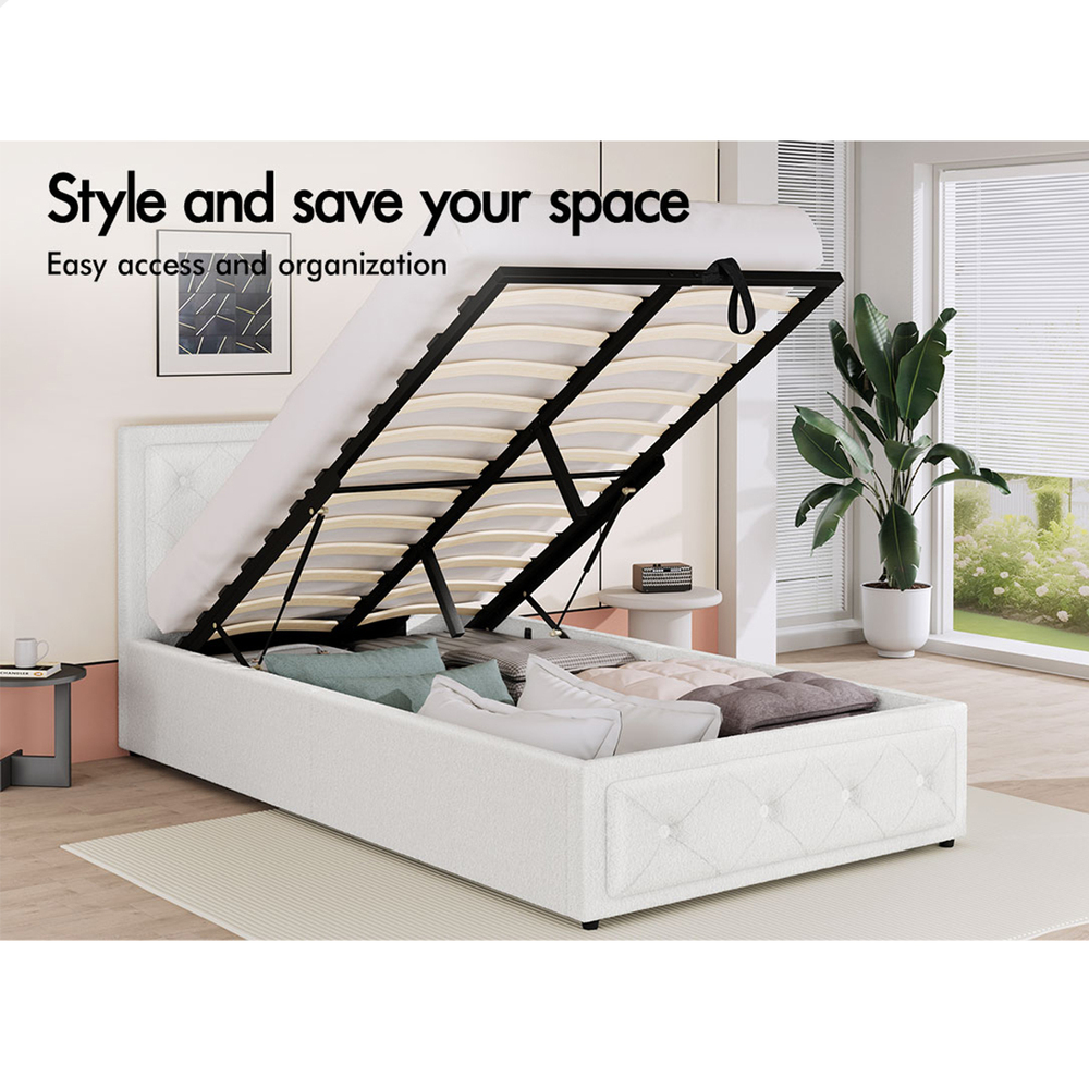 ALFORDSON Bed Frame Queen Double King Single Full Size Gas Lift Storage Base - Picture 100 of 193