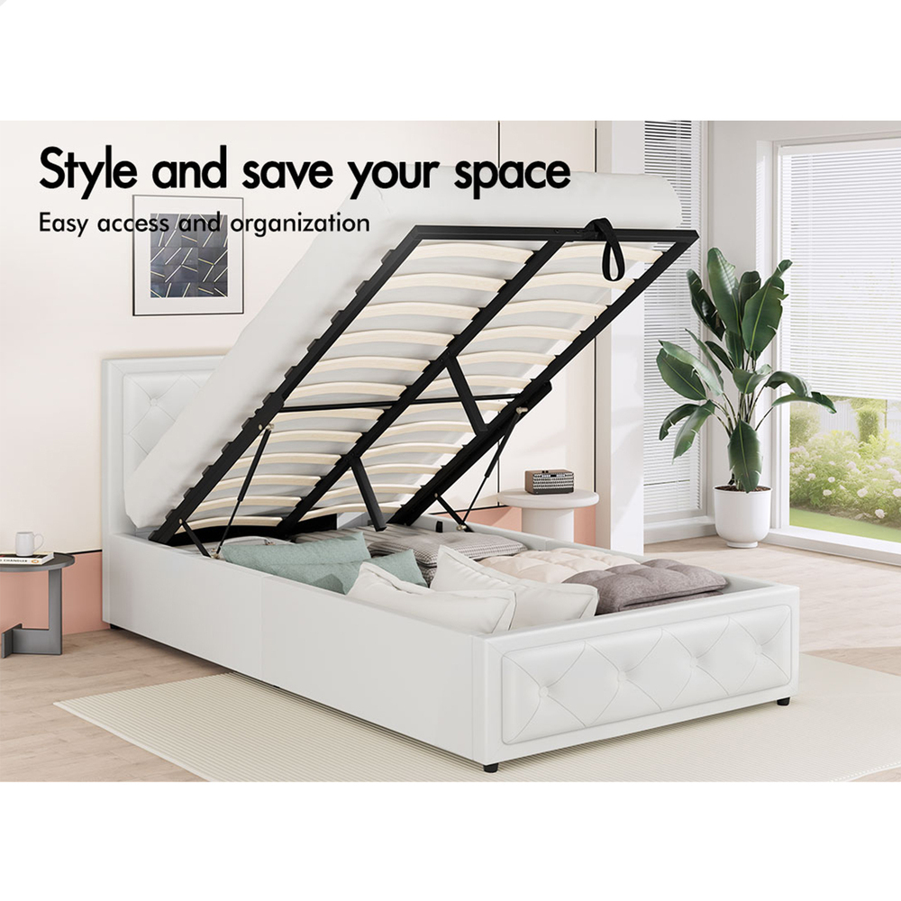 ALFORDSON Bed Frame Queen Double King Single Full Size Gas Lift Storage Base - Picture 136 of 193