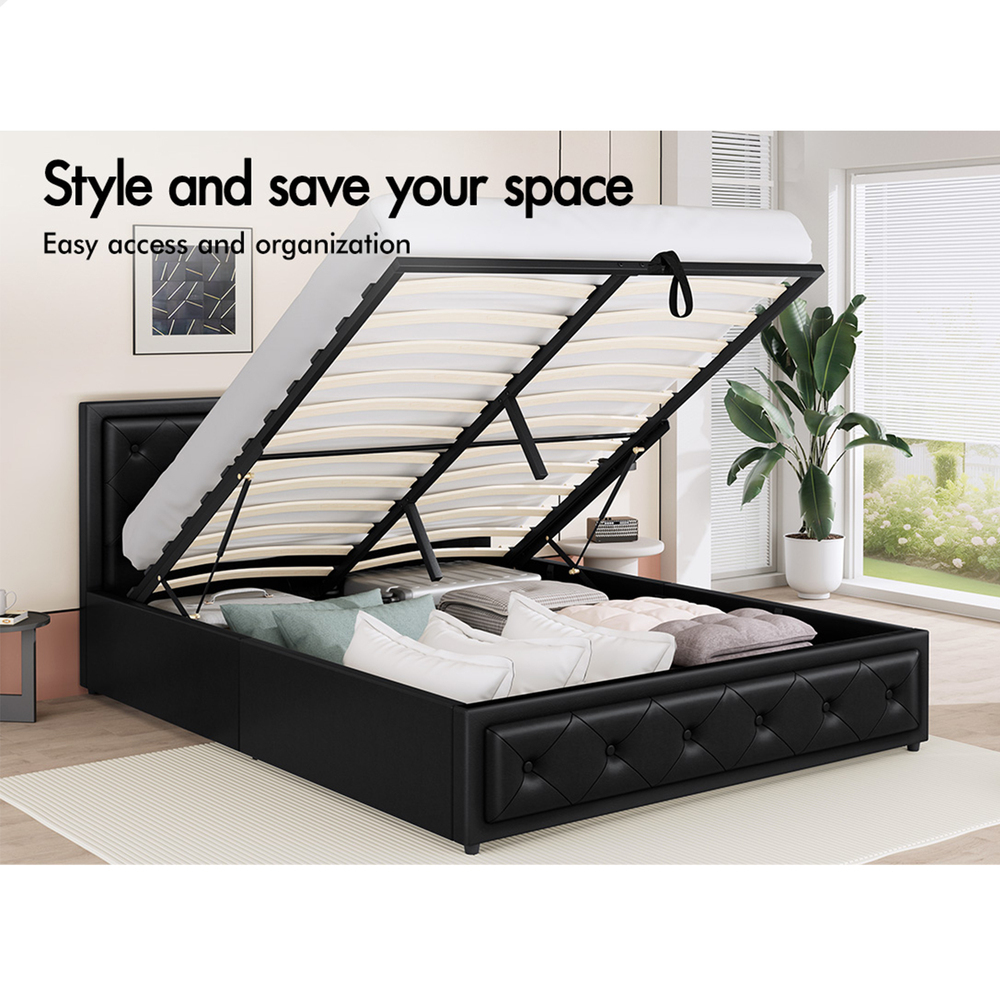 ALFORDSON Bed Frame Queen Double King Single Full Size Gas Lift Storage Base - Picture 172 of 193