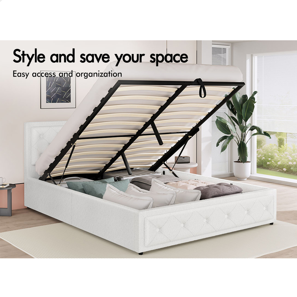 ALFORDSON Bed Frame Queen Double King Single Full Size Gas Lift Storage Base - Picture 148 of 193