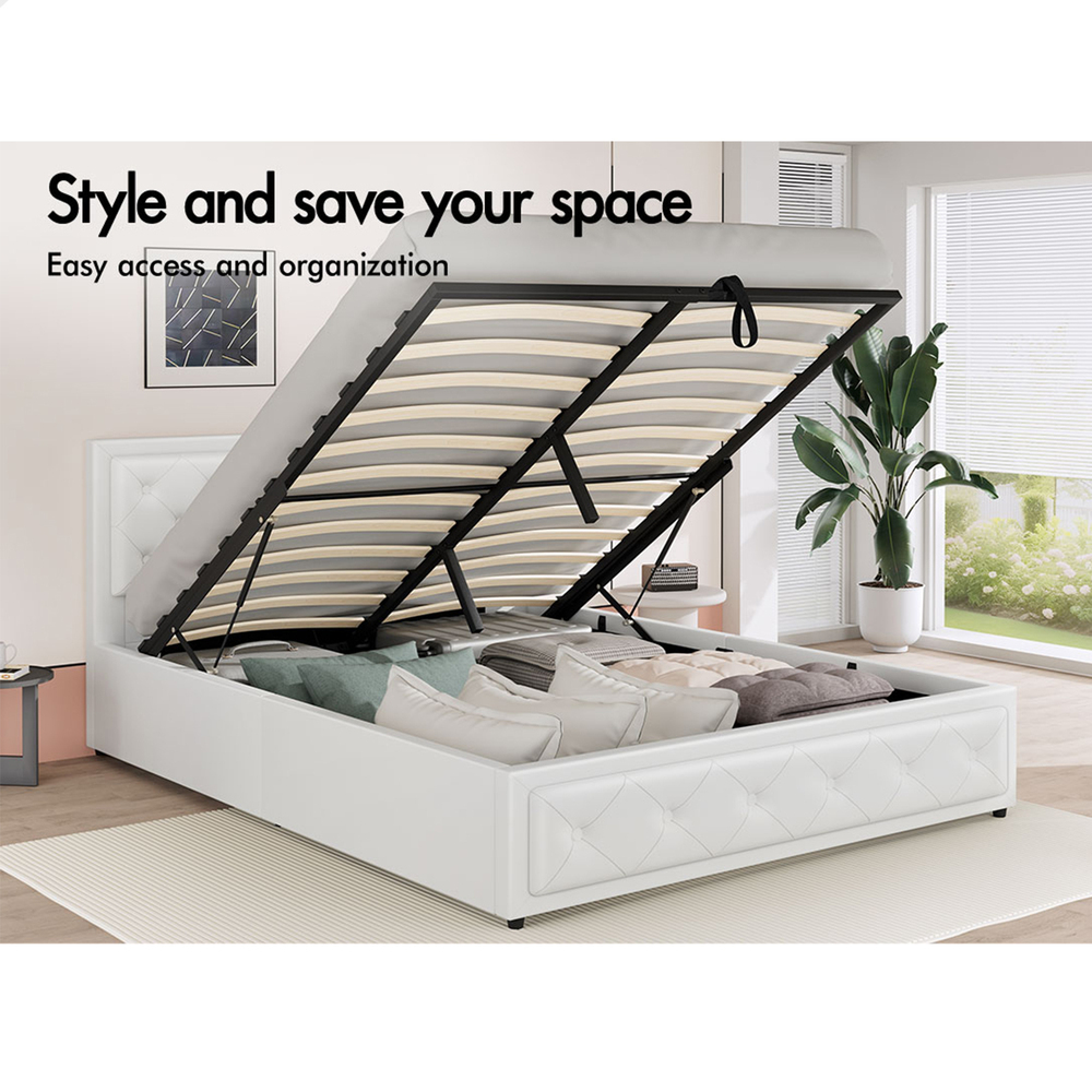 ALFORDSON Bed Frame Queen Double King Single Full Size Gas Lift Storage Base - Picture 184 of 193