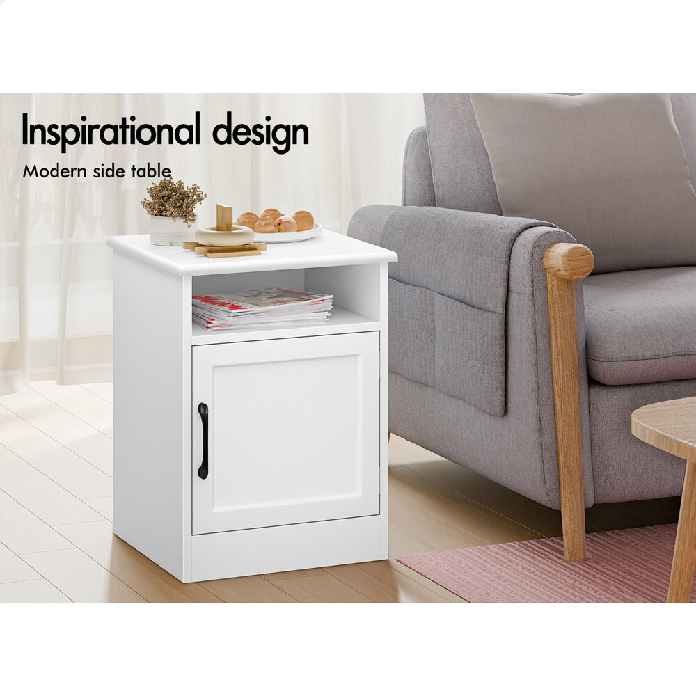 ALFORDSON Bedside Table RGB LED Nightstand 1/2/3 Drawers Side Table Storage - Picture 69 of 521