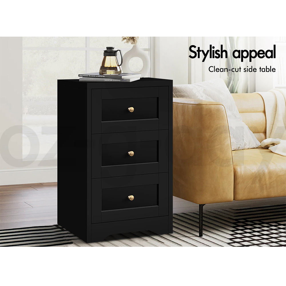 ALFORDSON Bedside Table RGB LED Nightstand 1/2/3 Drawers Side Table Storage - Picture 233 of 521