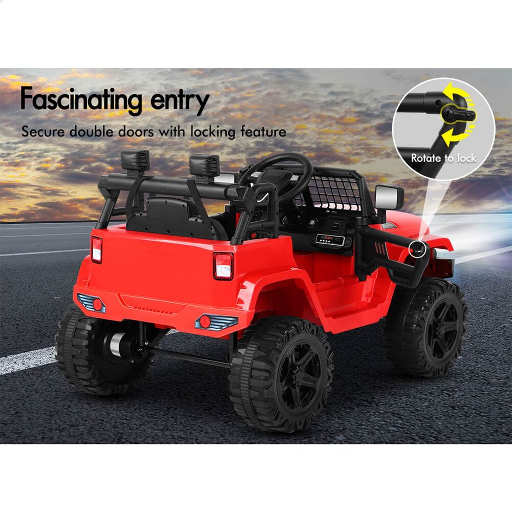 ALFORDSON Kids Ride On Car Toy Jeep Electric 12V 70W Motors R/C LED Lights MP3 - Picture 28 of 49