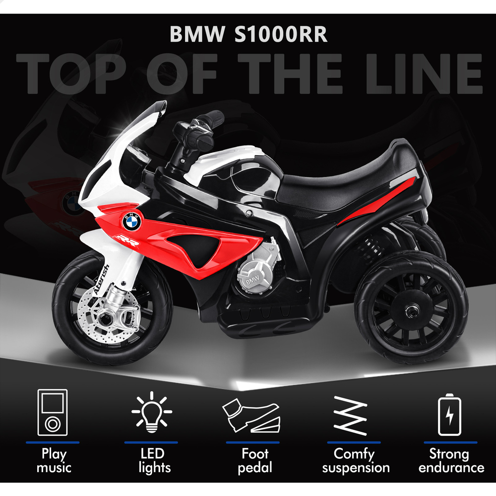 BMW Kids Ride On Car Motorbike S1000RR Licensed Electric Toys Police Bike - Picture 28 of 37
