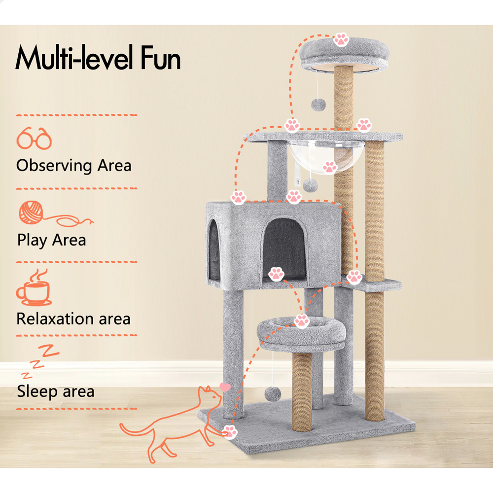 BEASTIE Cat Tree Scratching Post Scratcher Tower Condo House Furniture Bed Stand - Picture 188 of 474