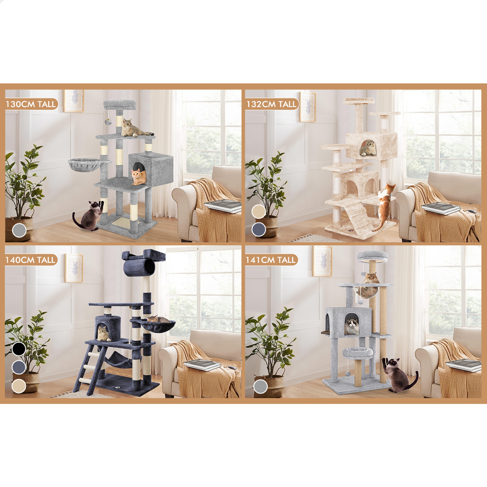 BEASTIE Cat Tree Scratching Post Scratcher Tower Condo House Furniture Bed Stand - Picture 391 of 474