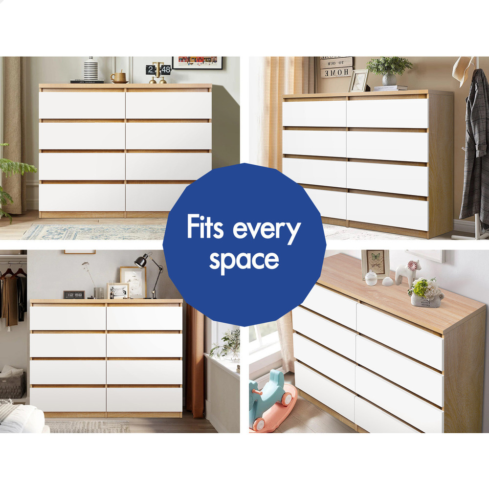 ALFORDSON Chest of Drawers Hamptons Storage Cabinet Dresser Tallboy Buffet - Picture 9 of 154