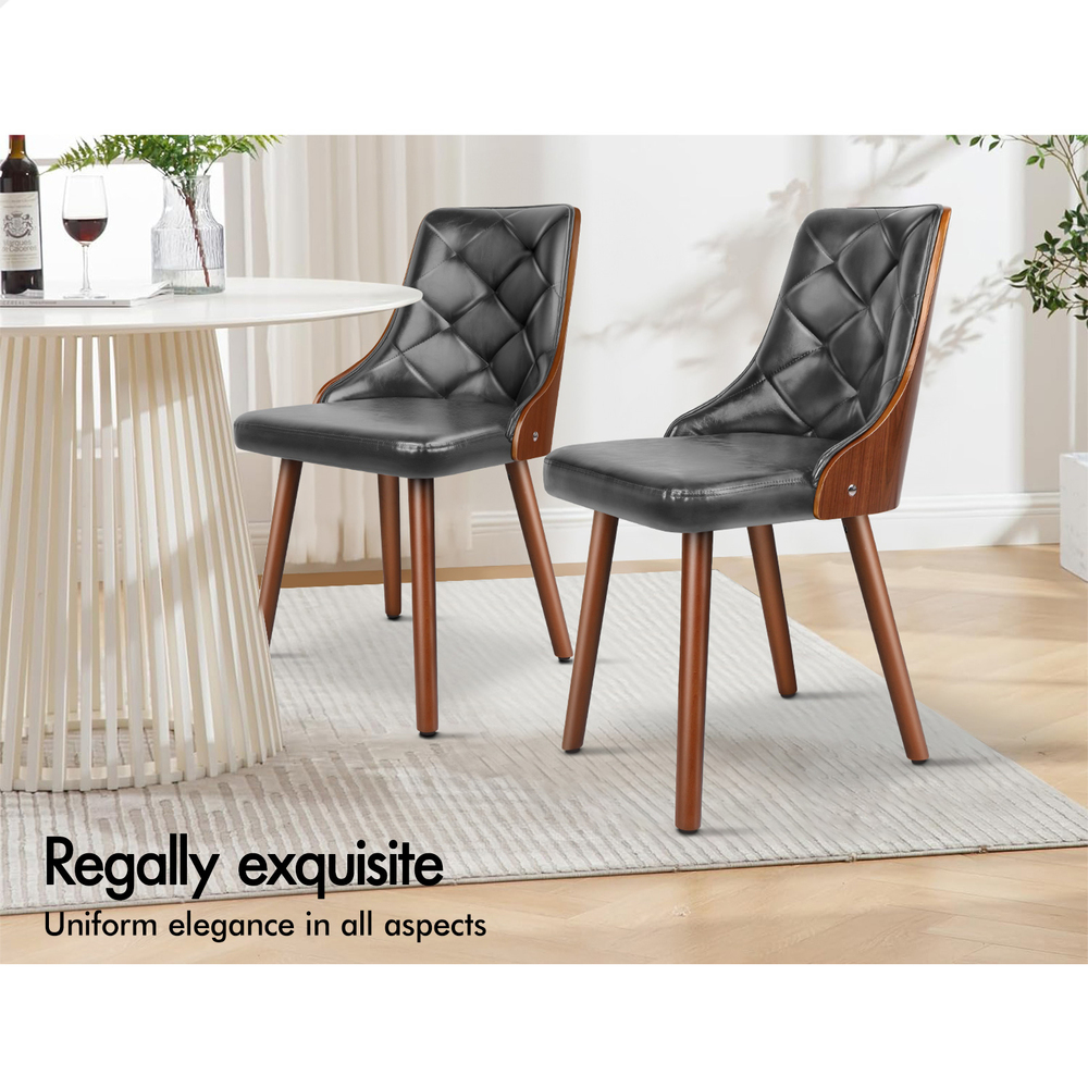 ALFORDSON Dining Chairs Kitchen Swivel PU Leather Sherpa Velvet Wooden x1/x2/x4 - Picture 91 of 592