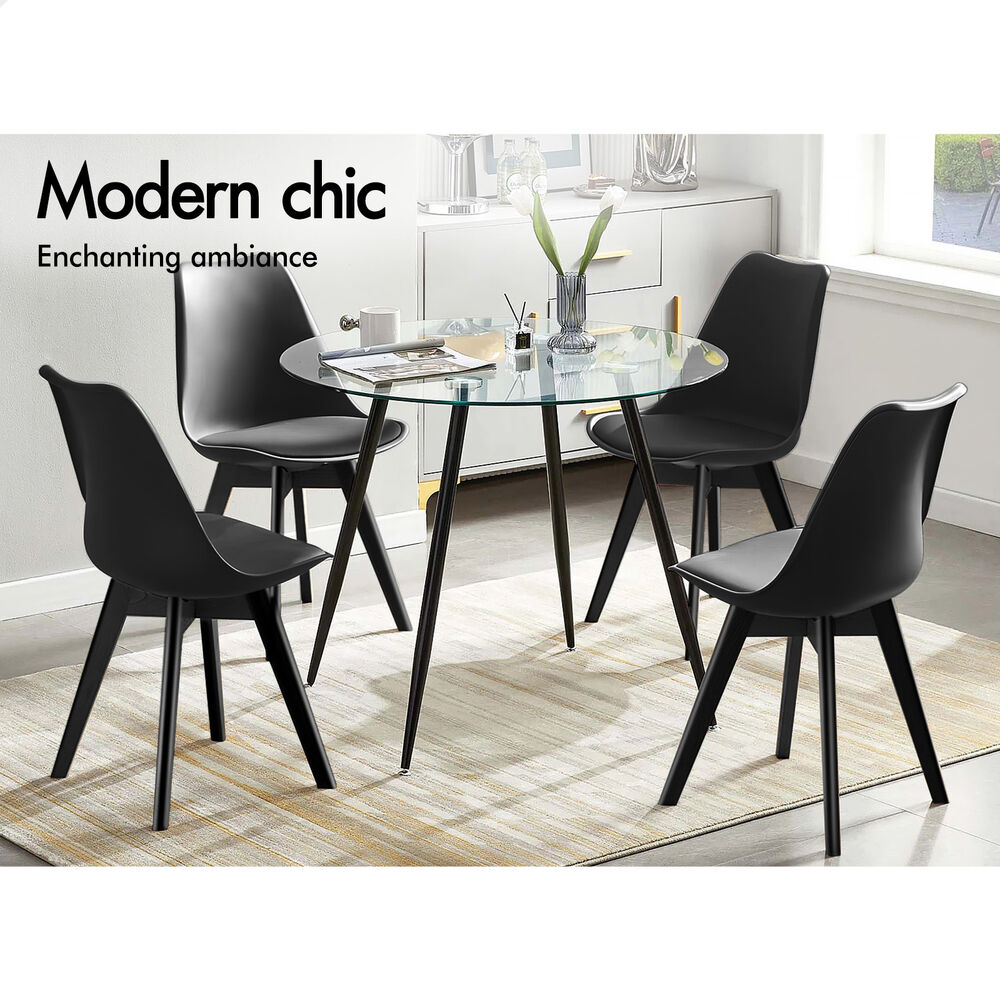 ALFORDSON Dining Chairs Kitchen Swivel PU Leather Sherpa Velvet Wooden x1/x2/x4 - Picture 431 of 592