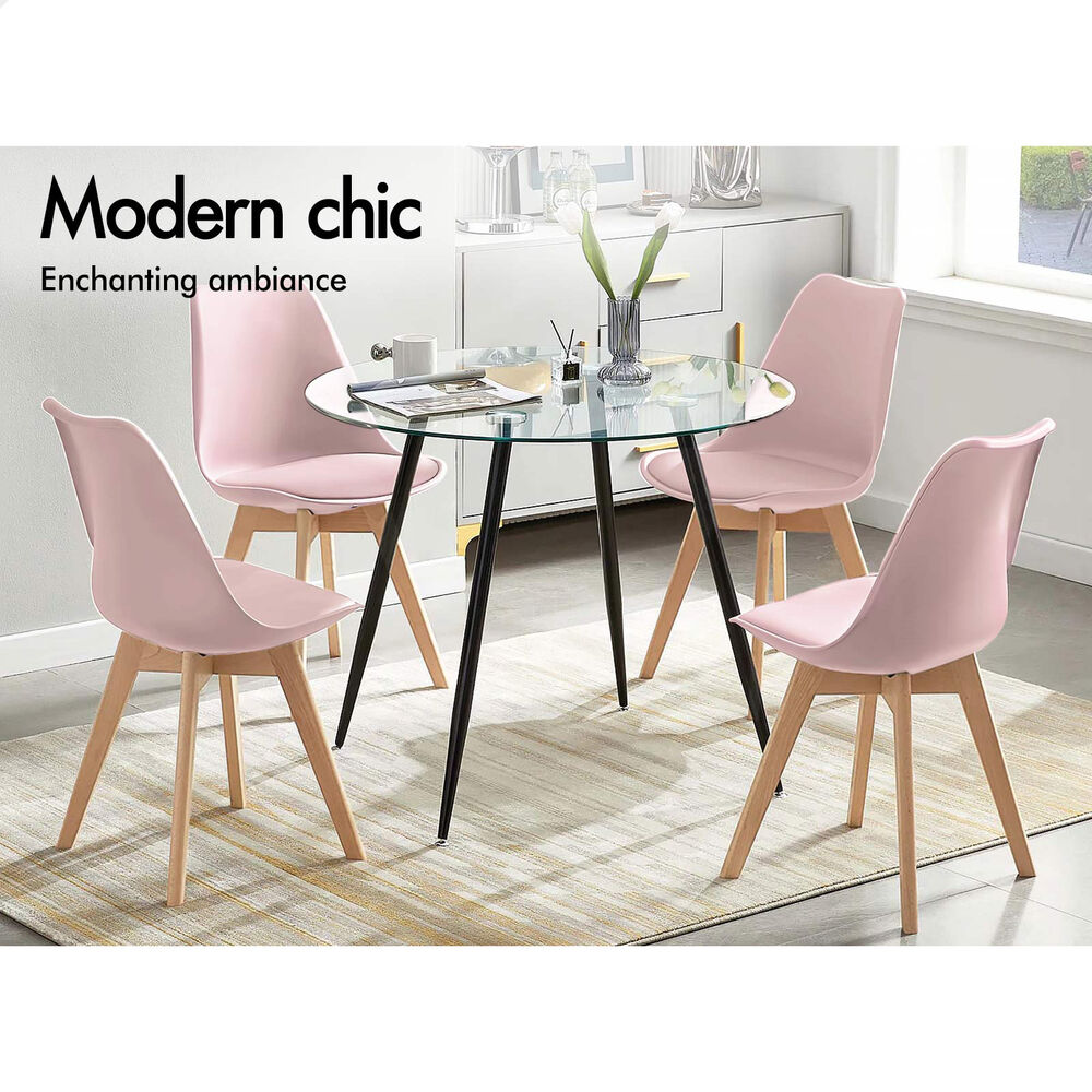 ALFORDSON Dining Chairs Kitchen Swivel PU Leather Sherpa Velvet Wooden x1/x2/x4 - Picture 477 of 592