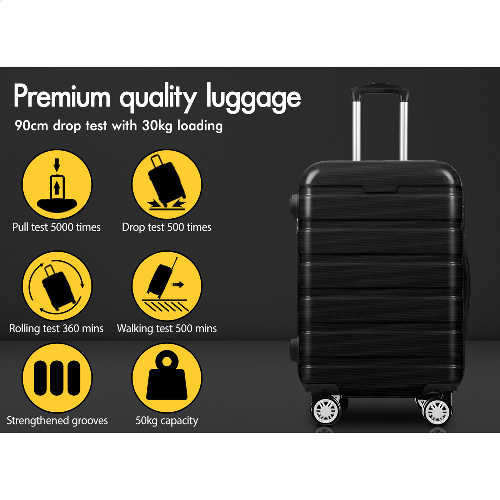 ALFORDSON Luggage 3PCS Set Suitcase Travel Trolley TSA Carry on Hard Case - Picture 6 of 27