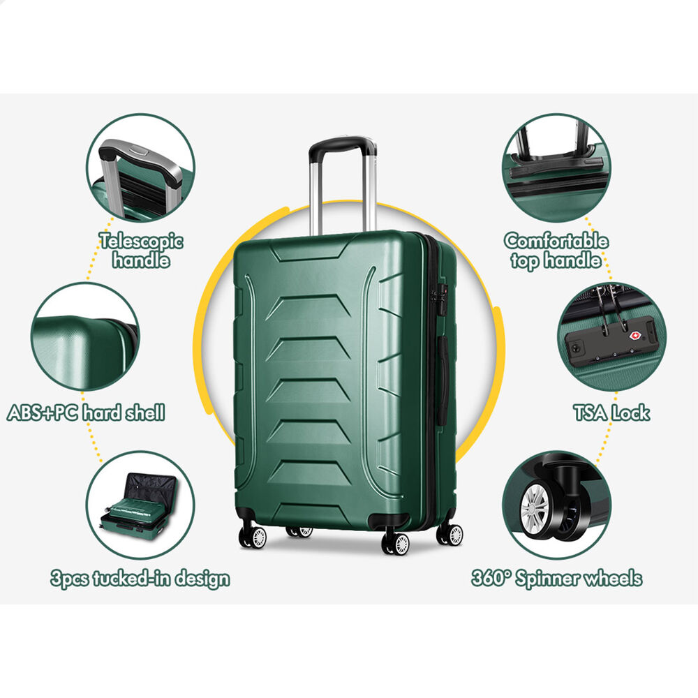 ALFORDSON Luggage 3PCS Set Suitcase Travel Trolley TSA Carry on Hard Case - Picture 32 of 254