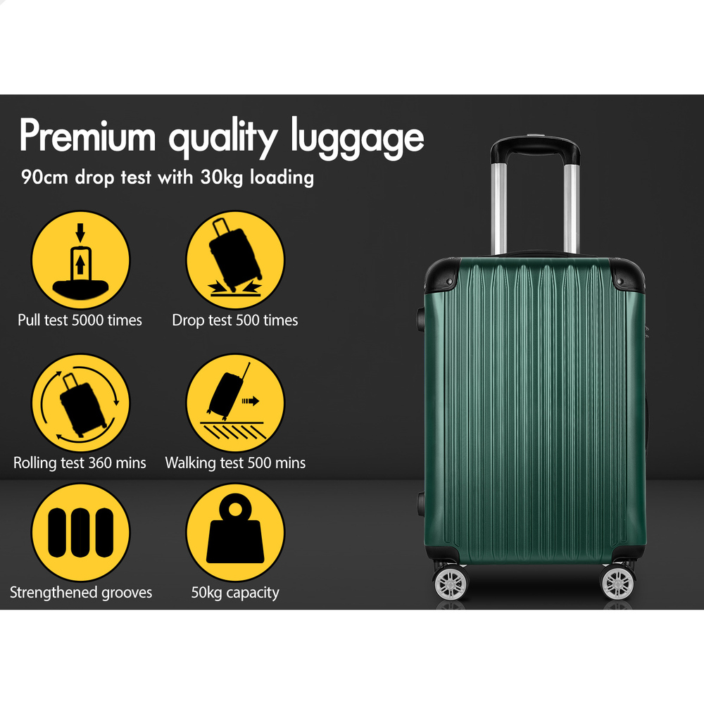 ALFORDSON Luggage 3PCS Set Suitcase Travel Trolley TSA Carry on Hard Case - Picture 101 of 254