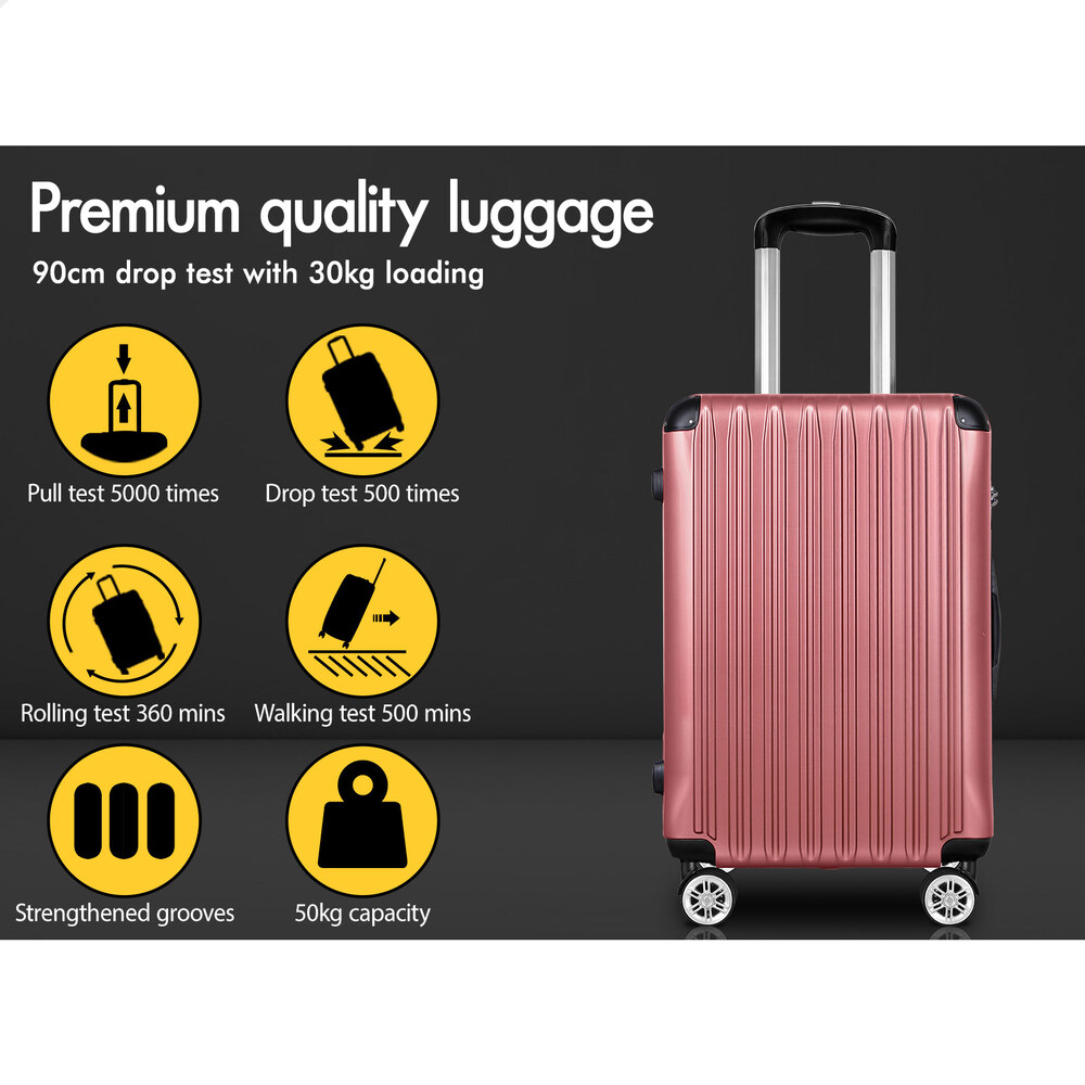 ALFORDSON Luggage 3PCS Set Suitcase Travel Trolley TSA Carry on Hard Case - Picture 113 of 254