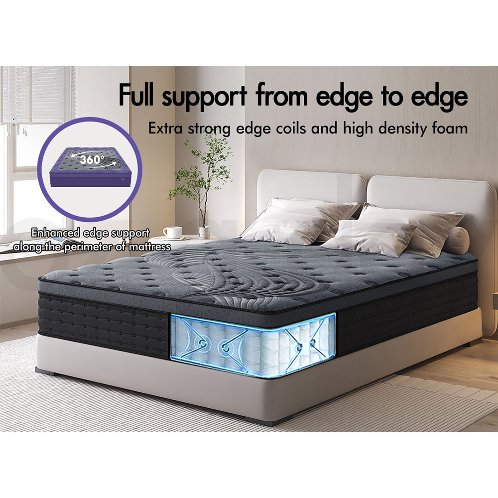 STARRY EUCALYPT Mattress Queen Double King Single Bed Spring Foam Euro PillowTop - Picture 243 of 876
