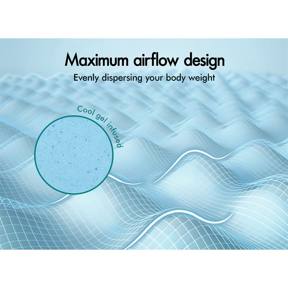 STARRY EUCALYPT Memory Foam Mattress Topper 5/8/10/12cm Bamboo 7-Zone Cool Gel - Picture 651 of 912