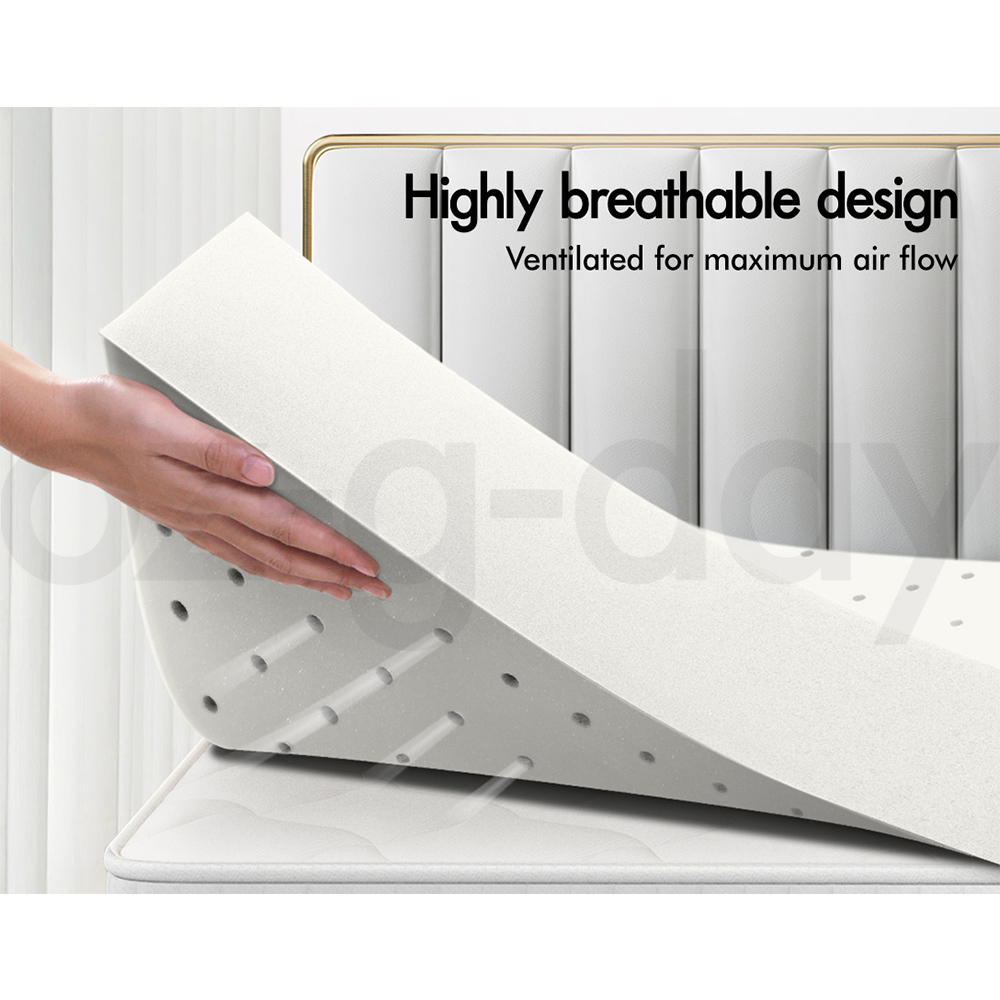STARRY EUCALYPT Memory Foam Mattress Topper 5/8/10/12cm Bamboo 7-Zone Cool Gel - Picture 447 of 912