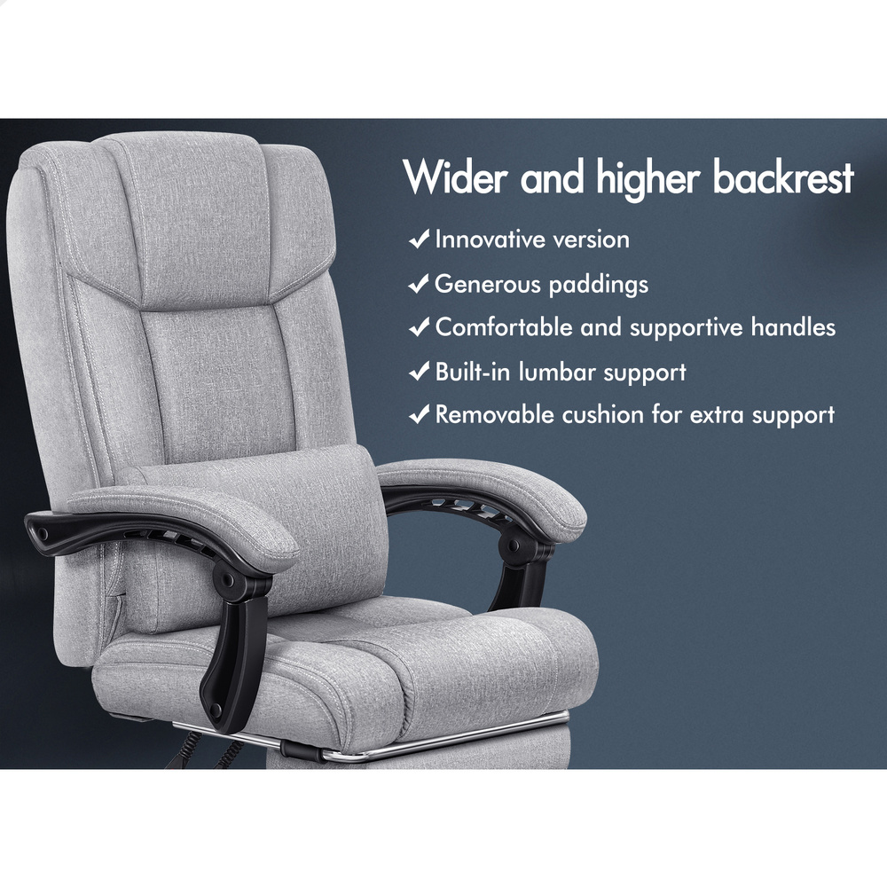 ALFORDSON Office Chair Mesh Executive Gaming Seat Leather Fabric Racing Tilt - Picture 147 of 1,188