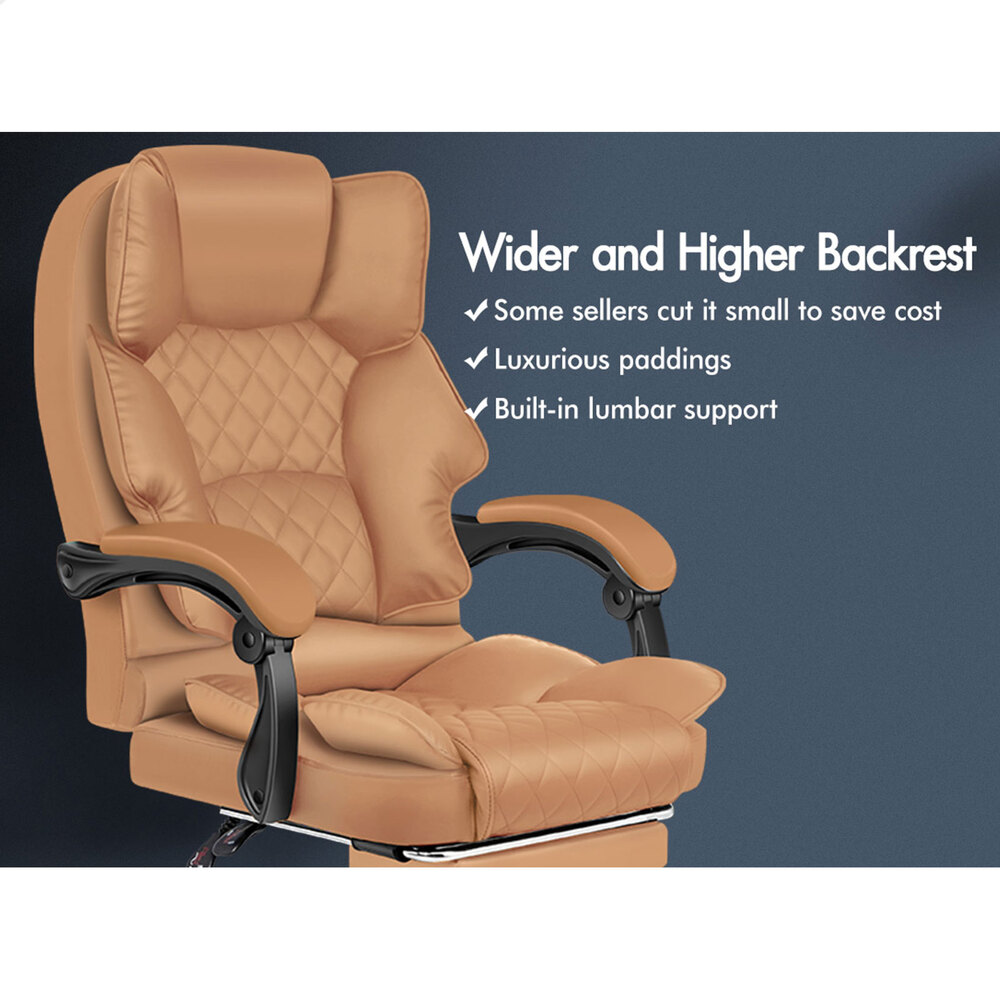 ALFORDSON Office Chair Mesh Executive Gaming Seat Leather Fabric Racing Tilt - Picture 291 of 1,188