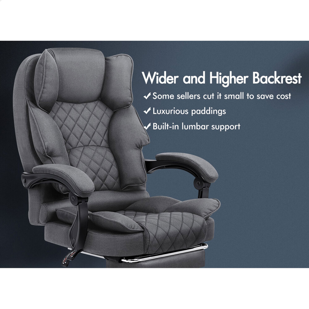 ALFORDSON Office Chair Mesh Executive Gaming Seat Leather Fabric Racing Tilt - Picture 327 of 1,188