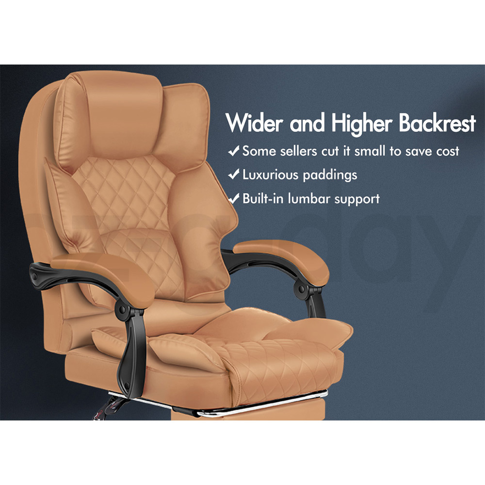 ALFORDSON Office Chair Executive Seat Fabric Racing Computer Work Recliner - Picture 42 of 111