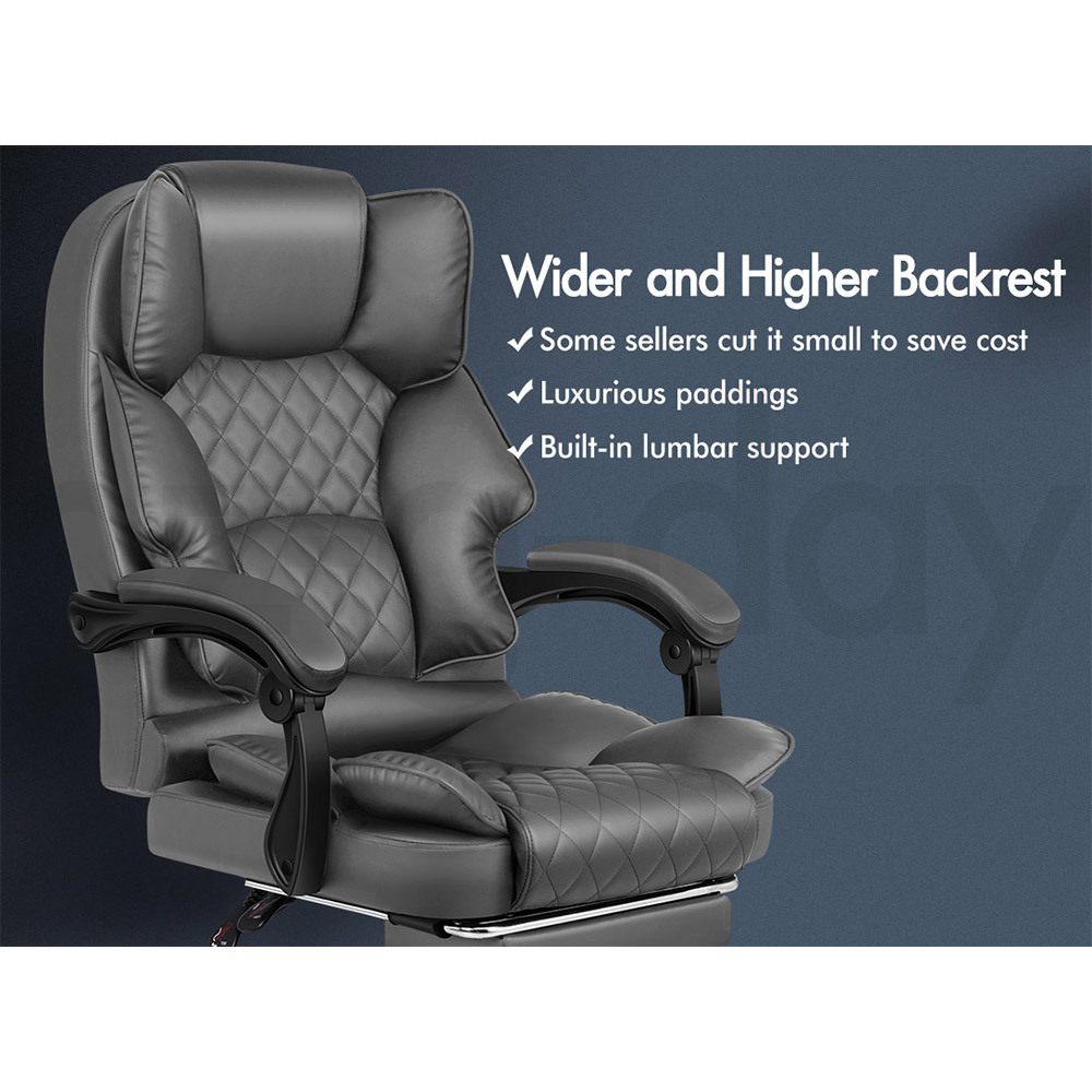 ALFORDSON Office Chair Executive Seat Fabric Racing Computer Work Recliner - Picture 30 of 111