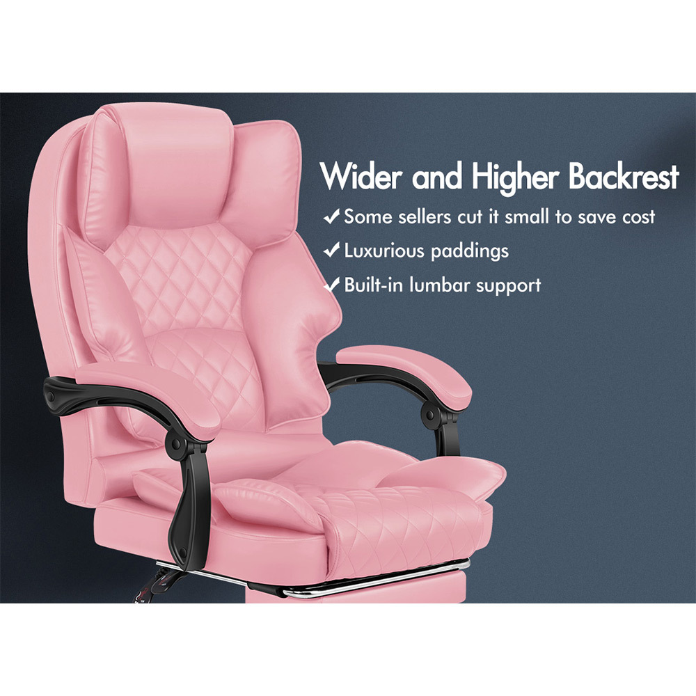 ALFORDSON Office Chair Executive Seat Fabric Racing Computer Work Recliner - Picture 54 of 111