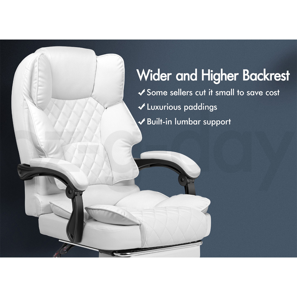ALFORDSON Office Chair Executive Seat Fabric Racing Computer Work Recliner - Picture 66 of 111