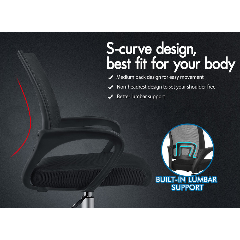 ALFORDSON Mesh Office Chair Executive Fabric Seat Gaming Racing Computer - Picture 8 of 36