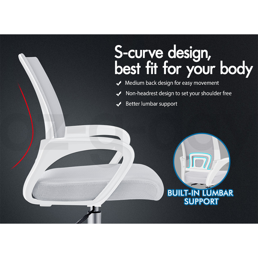 ALFORDSON Mesh Office Chair Executive Fabric Seat Gaming Racing Computer - Picture 28 of 36